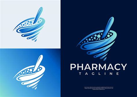 Modern abstract mortar and pestle pharmacy logo design 28207199 Vector ...