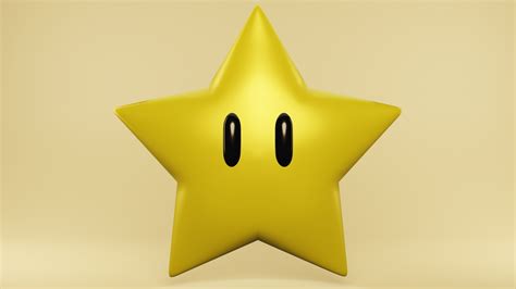 3D file Super Star (Mario) ⭐・Template to download and 3D print・Cults