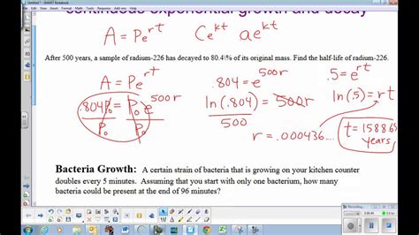 Continuous Exponential Growth & Decay - YouTube