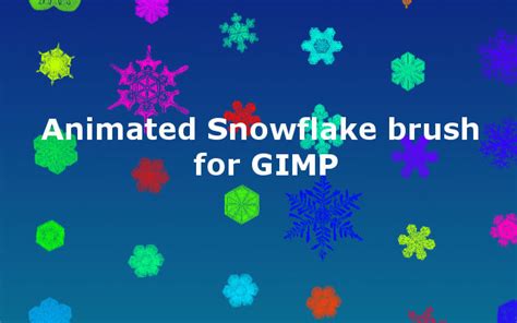 Animated Snow Brush for Gimp by sparklyAxolotl on DeviantArt