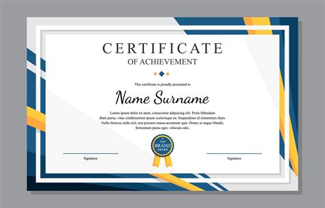 Professional Award Certificate Template