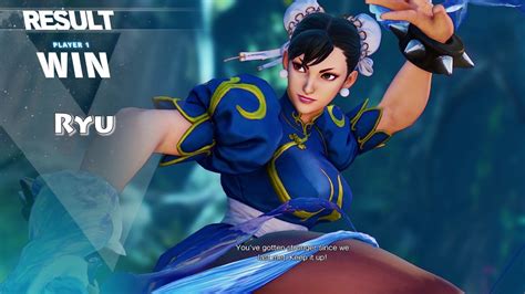 Street Fighter V: Chun-Li Victory Quotes HD - YouTube