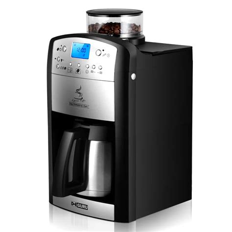 220V Automatic American Coffee Machine For Home Office Coffee Maker Grinding beans + make coffee ...