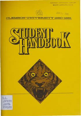 "Clemson University student handbook, 1980-1981" by Clemson University