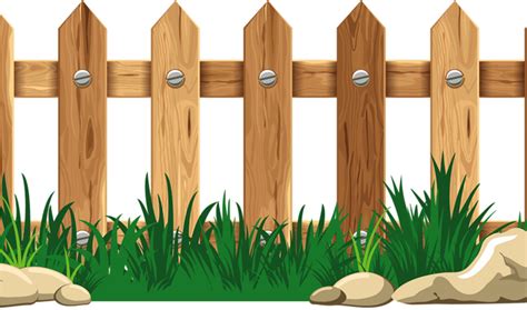 Download Wood Fence Border Graphic Wooden Thing - Fence Cartoon - Full ...