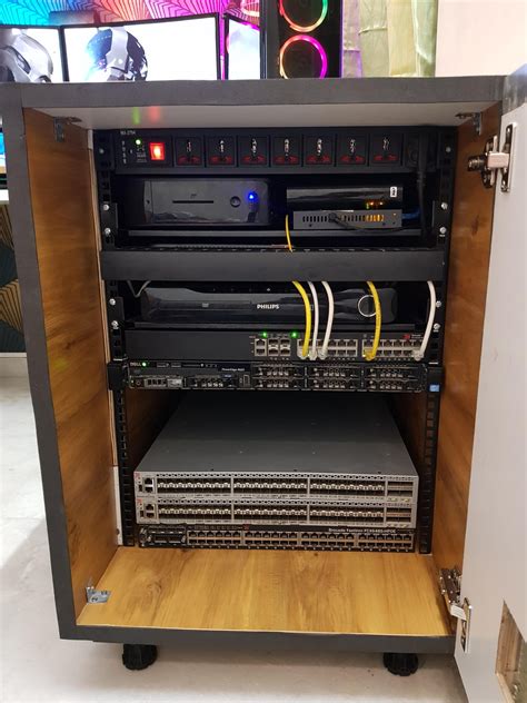 My 14U DIY desk integrated server rack is finally complete! : r/homelab