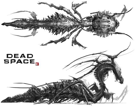 My Video Gaming on Tumblr: Dead Space 3 monster concept art