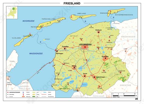 Digitale Kaart Friesland 451 | Kaarten en Atlassen.nl