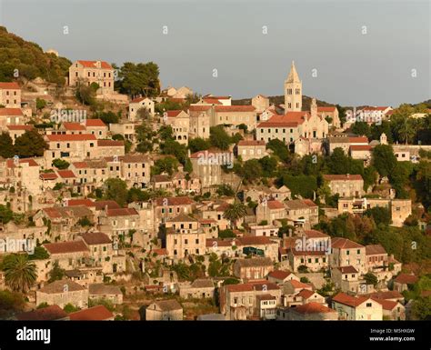 Lastovo old town, Lastovo island, Croatia Stock Photo - Alamy