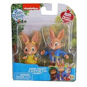 Amazon.com: Nickelodeon Peter Rabbit Television Show Poseable Figures, Peter Rabbit & Cotton ...