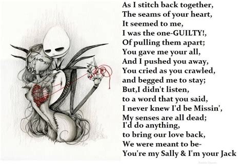 love from jack to sally nightmare before christmas | Nightmare before ...