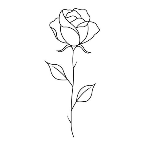 Premium Vector | Vector rose icon. symbol of a flower.simple isolated ...