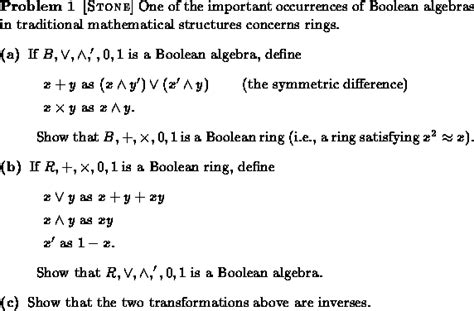 Boolean algebra