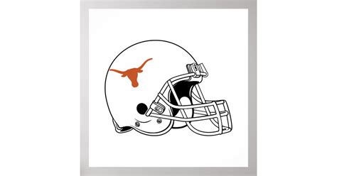 Texas Longhorns Football Helmet Poster | Zazzle.com