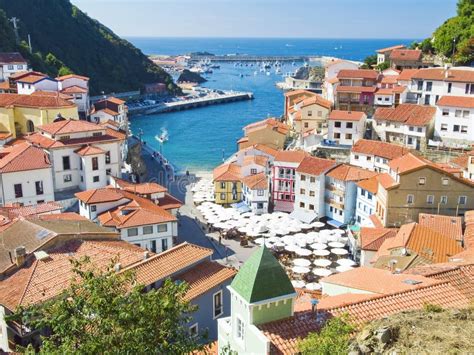 Cudillero in Spain stock image. Image of rooftops, medieval - 23268613