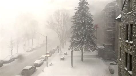 Snow storm arrives in Kingston (time lapse) - YouTube