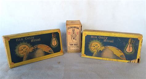 Three Boxed Sets Of Vintage Light Bulbs Including: Economical Company ...