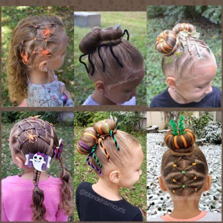 50 Spooky and Fun Halloween Hairstyles Ideas for Kids - Girl Beauty