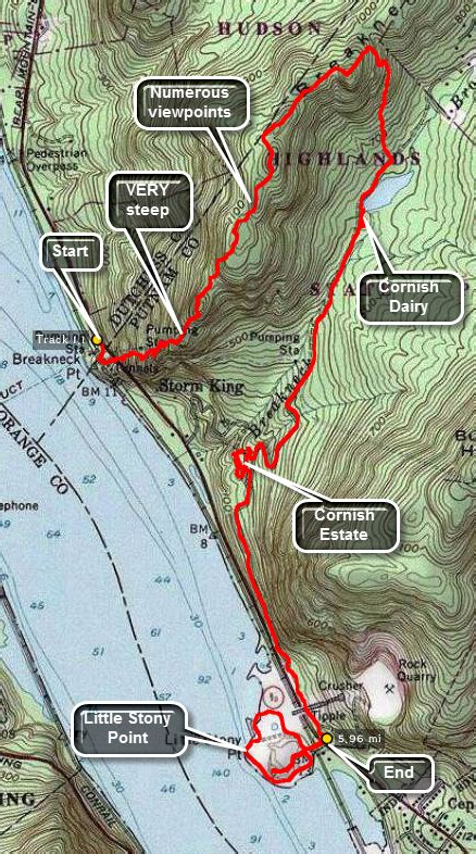 Breakneck Ridge Trail Map