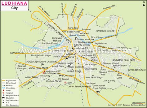 Map of Ludhiana | Map, Ludhiana, City map