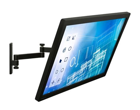 Mount-It! MI-404 Computer Monitor Wall Mount Arm, Full Motion Tilting Arm For Si | eBay