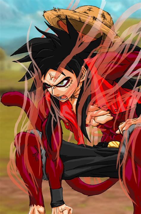 SS Gear 4 Luffy Colored by silverfox17x on DeviantArt