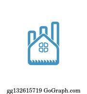 5 Cute Chart Design Factory Symbol Logo Clip Art | Royalty Free - GoGraph