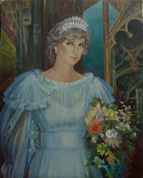 Portrait of Princess Diana Painting by Fedorishchev Evgeny | Saatchi Art