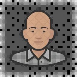 Senior Citizens Male Icon - Download in Colored Outline Style