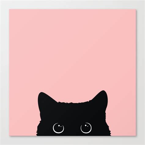 Black Cat Canvas Print by Vitor7Costa | Society6