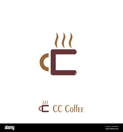 Coffee cup logo design, cc letter logo Stock Vector Image & Art - Alamy