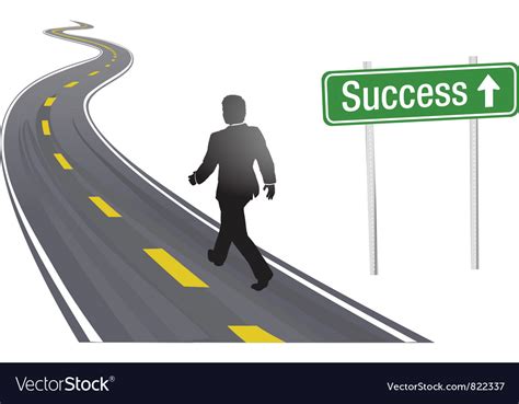 Road to success Royalty Free Vector Image - VectorStock