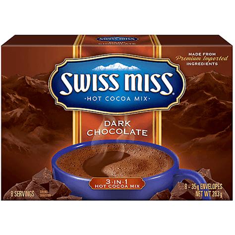 Swiss Miss Chocolate Drink Dark Chocolate | 31g 8s | Coffee & Tea ...