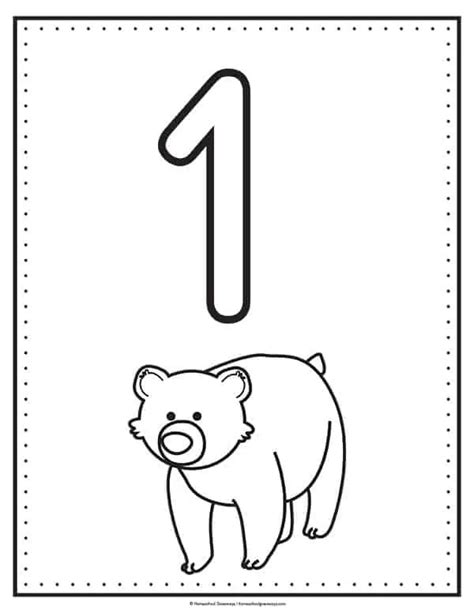 Printable Number Coloring Pages for Early Learners