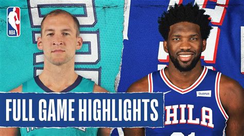 HORNETS at 76ERS | FULL GAME HIGHLIGHTS | November 10, 2019 - YouTube