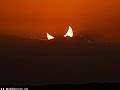 Sunset with Devil Horns during Annular Solar Eclipse in Araruna, Brazil ...