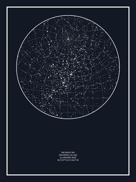 Glow In The Dark Prints - The Night Sky - Custom Star Map