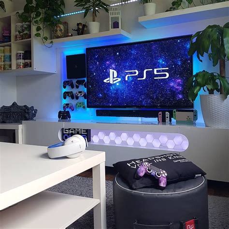 By:@purplegamingx | Are you sold on #PS5 yet? #Gamrtalk | Gaming room setup, Room setup, Game ...