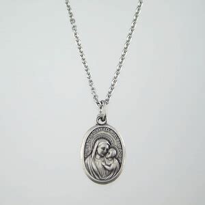 Our Lady of Good Counsel Medal Necklace - Etsy