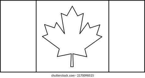 Canada Flag Outline Vector Symbol Icon Stock Vector (Royalty Free ...