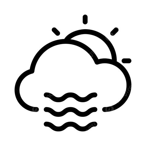 Weather Cloud Clipart Vector, Daytime Foggy Weather Clouds Illustration, Foggy, Fog, Overcast ...