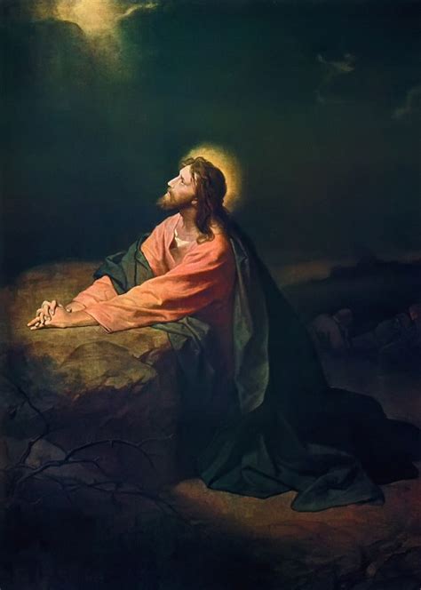 JESUS AT GETHSEMANE - FAMOUS PAINTINGS. Bible study questions.