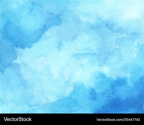 Abstract light blue watercolor for background Vector Image