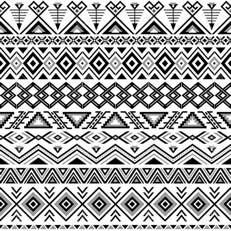 Black And White Tribal Print Wallpaper