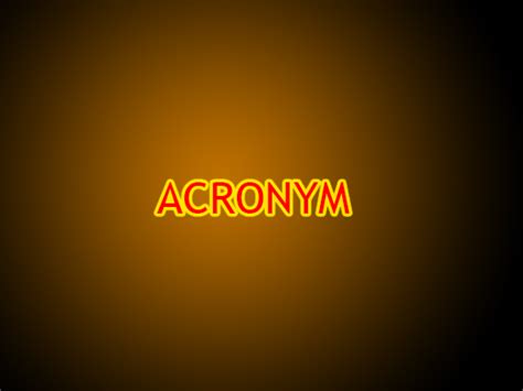 Vocabulary : Akronim Bahasa Inggris | COBA BAHASA INGGRIS