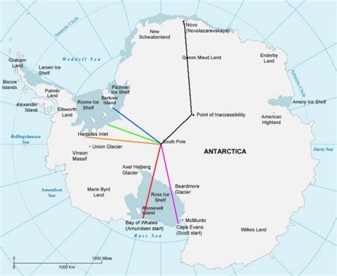 South Pole Expedition Routes - AARON LINSDAU Adversity Expert