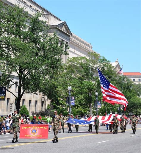 Memorial Day Parade in Washington, DC. Editorial Stock Image - Image of adult, global: 14557694