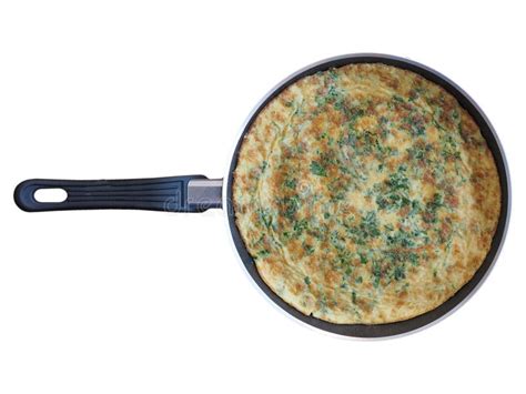 Omelette Made from Fried Beaten Eggs Stock Image - Image of parsley ...