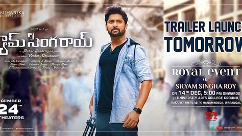 Natural Star Nani's Shyam Singha Roy Trailer Launch Tomorrow In Warangal HD wallpaper | Pxfuel