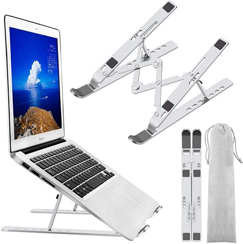 Portable Laptop Stand Aluminium Foldable Macbook Pro Support Adjustable ...